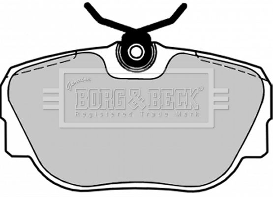 BORG & BECK Комплект тормозных колодок, дисковый тормоз BBP1155